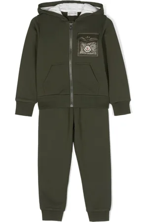 Moncler Logo-patch cotton tracksuit set