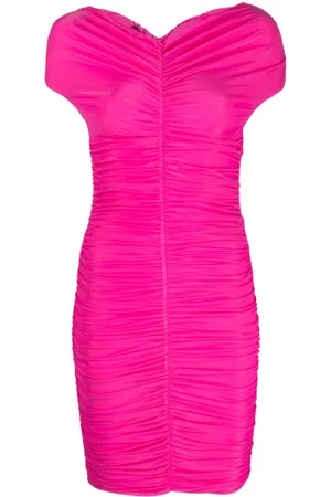 The Andamane Nicola off-shoulder draped minidress