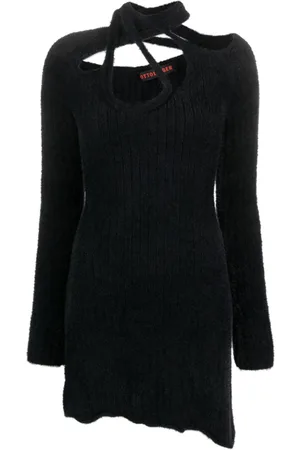 OTTOLINGER Brushed cut-out asymmetric minidress