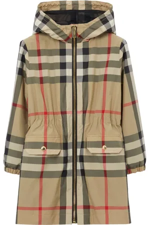 Burberry Vintage-check hooded parka