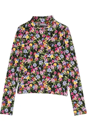 Dolce & Gabbana Floral-print cotton-blend top