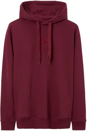 Burberry EKD embroidered cotton hoodie