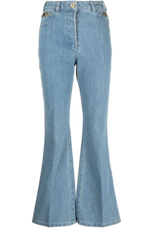 Patou Organic-denim flared jeans