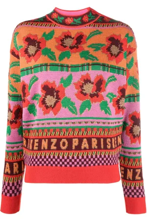 Kenzo Intarsia-knit wool-blend jumper