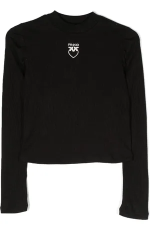 Pinko Logo-embroidered ribbed-knit jumper