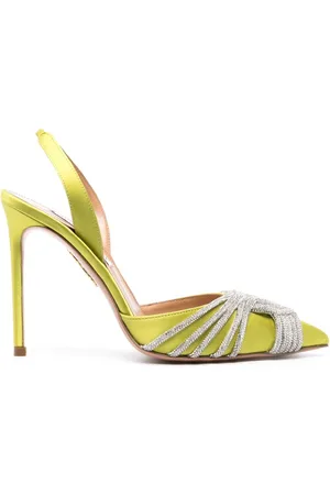 Aquazzura Gatsby 105mm crystal-embellished pumps