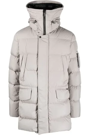 MOORER Zip-up padded down jacket