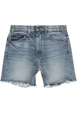 NILI LOTAN High-waist denim shorts