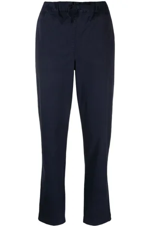 SEMICOUTURE Twill drawstring tapered trousers