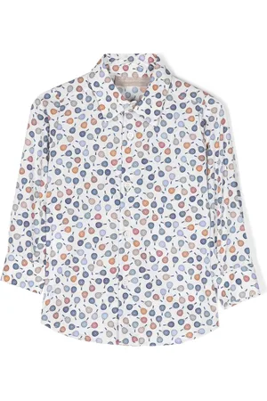 LA STUPENDERIA Graphic-print cotton shirt