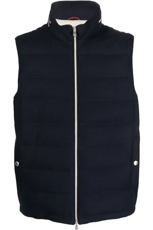 Brunello Cucinelli High-neck zip-fastening gilet
