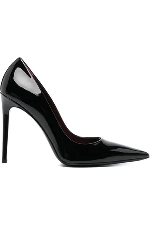 PARIS TEXAS 105mm pointed-toe leather pumps