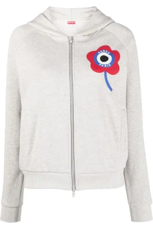 Kenzo Logo-print zip-up hoodie