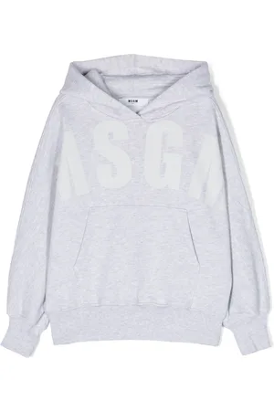 Msgm Logo-print cotton hoodie