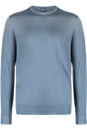 FEDELI Crew-neck merino-wool jumper