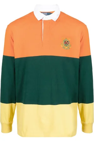 Ralph Lauren Logo-embroidered colour-block polo shirt