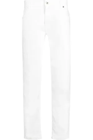 ELEVENTY Low-rise tapered jeans