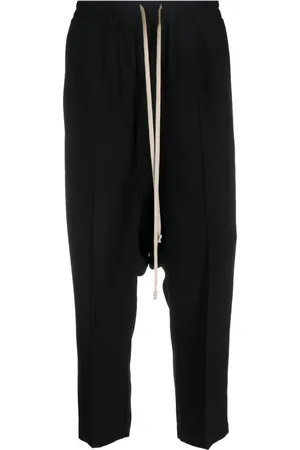 Rick Owens Drop-crotch cropped trousers
