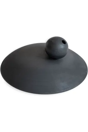 Origin Made Charred Sphere clay vase (12,5cm)