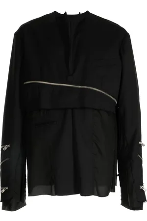 Takahiromiyashita The Soloist Zip-detail panelled sweatshirt