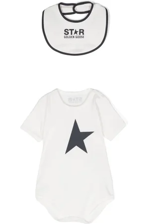 Golden Goose Star print babygrow