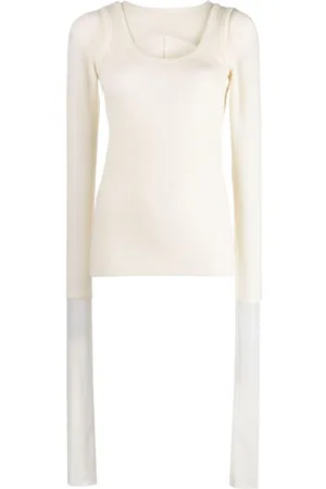 Muller Of Yoshiokubo Layered fine-ribbed jumper