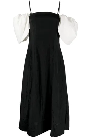 REJINA PYO Oksana puff-sleeve midi dress