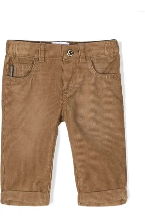 Moschino Teddy bear-patch corduroy trousers