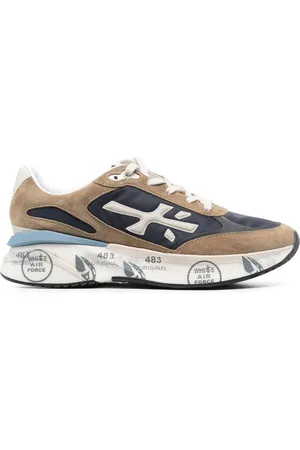 Premiata Moerun panelled leather sneakers