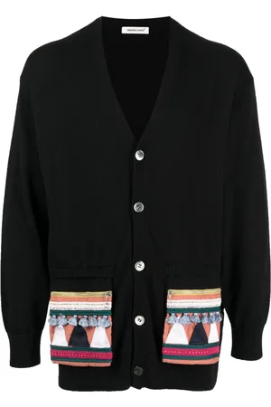 UNDERCOVER Tribal-motif cotton cardigan