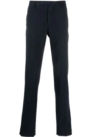 Incotex Pressed-crease slim-cut trousers