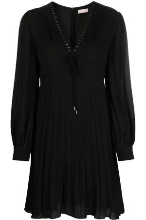 Liu Jo Stud-embellished pleated midi dress