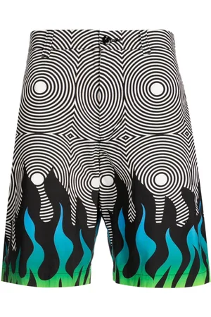 NEIGHBORHOOD Abstract-pattern cotton chino shorts