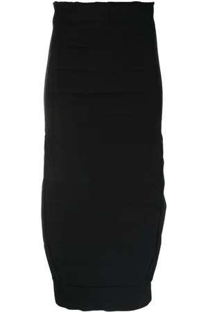 THOM KROM Padded zip-up midi skirt