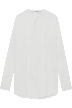 JULIUS Round-neck button-up shirt