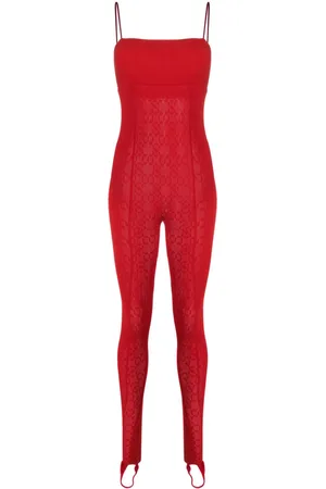 Wolford X Simkhai intricate warp-knit jumpsuit