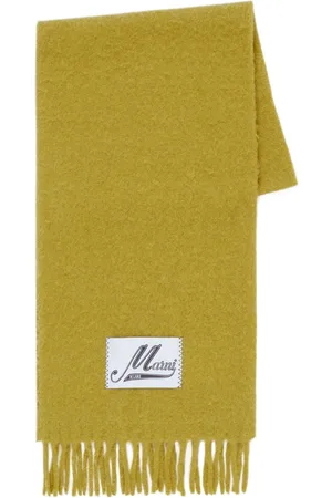 Marni Logo-appliqué alpaca-blend scarf