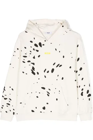 Msgm Logo-print cotton hoodie