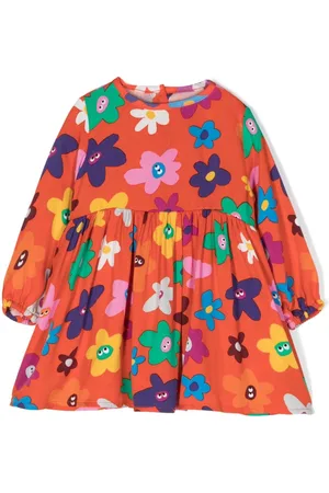 Stella McCartney Smiley Flower-print flared dress