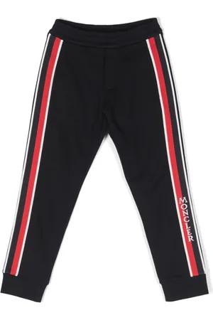 Moncler Logo-stripe cotton track pants