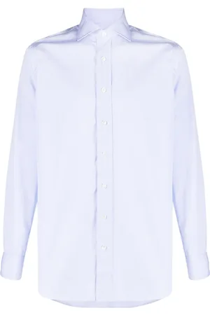 LARDINI Stripe-pattern cotton shirt