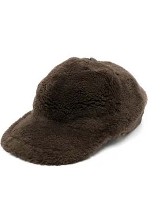 YVES SALOMON Shearling baseball cap