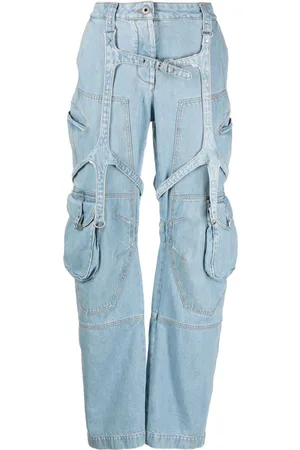 OFF-WHITE Bleach Cargo wide-leg jeans