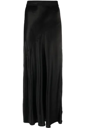 Rodebjer Lorena logo-waistband flared skirt