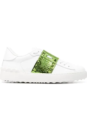 VALENTINO GARAVANI Rockstud metallic-detail sneakers