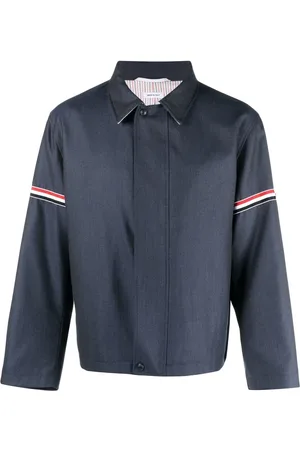 Thom Browne Signature-stripe detail shirt jacket