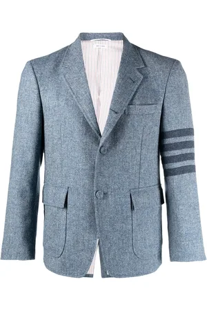 Thom Browne Stripe-detail single-breasted blazer