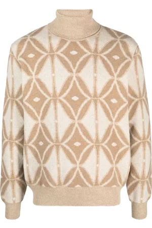 Etro Roll-neck pattern-intarsia jumper