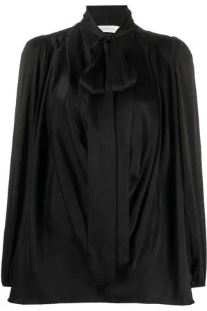 ZIMMERMANN Pussy bow long-sleeve silk blouse