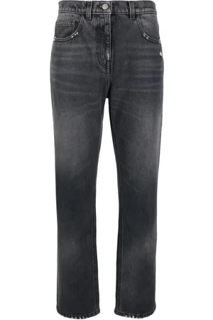 Palm Angels Distressed straight-leg jeans